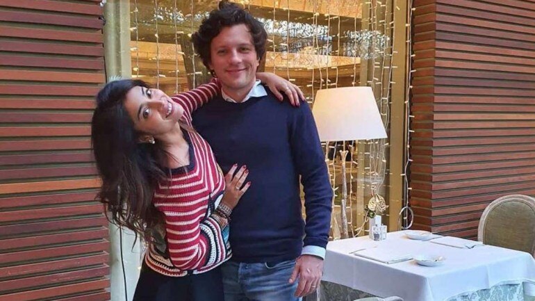 Shriya Saran and Andrei Koscheev Shriya Saran and Andrei Koscheev