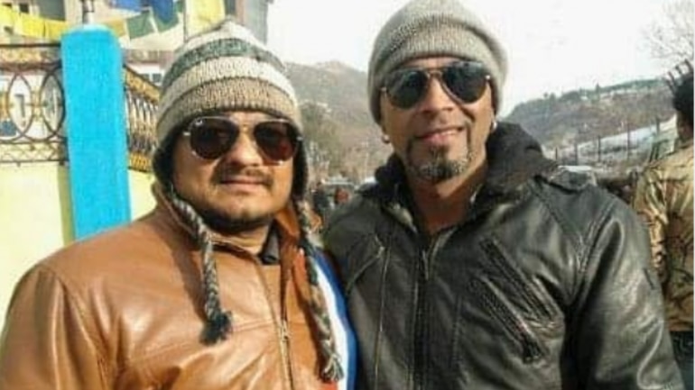 Raghu Ram with his friend Abdul Rauf. Raghu Ram with his friend Abdul Rauf.