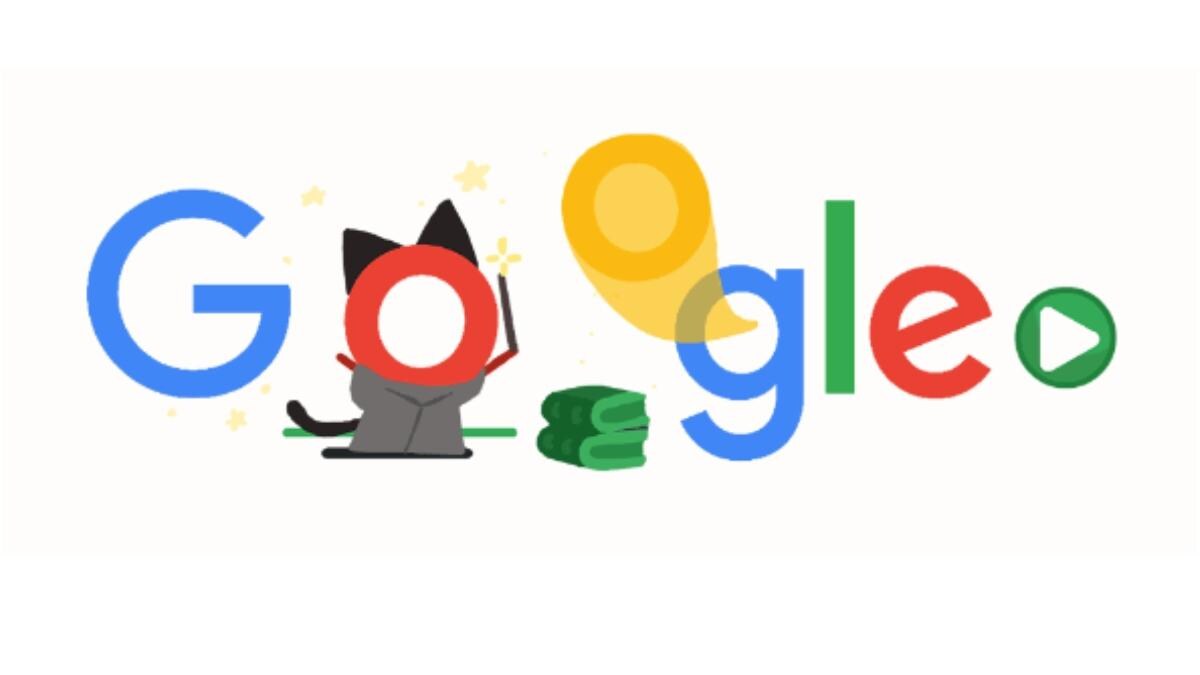 google doodle lets you play a halloween
