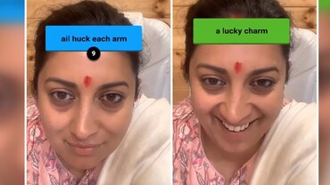 Screenshots from Instagram stories posted by Smriti Irani. Screenshots from Instagram stories posted by Smriti Irani.