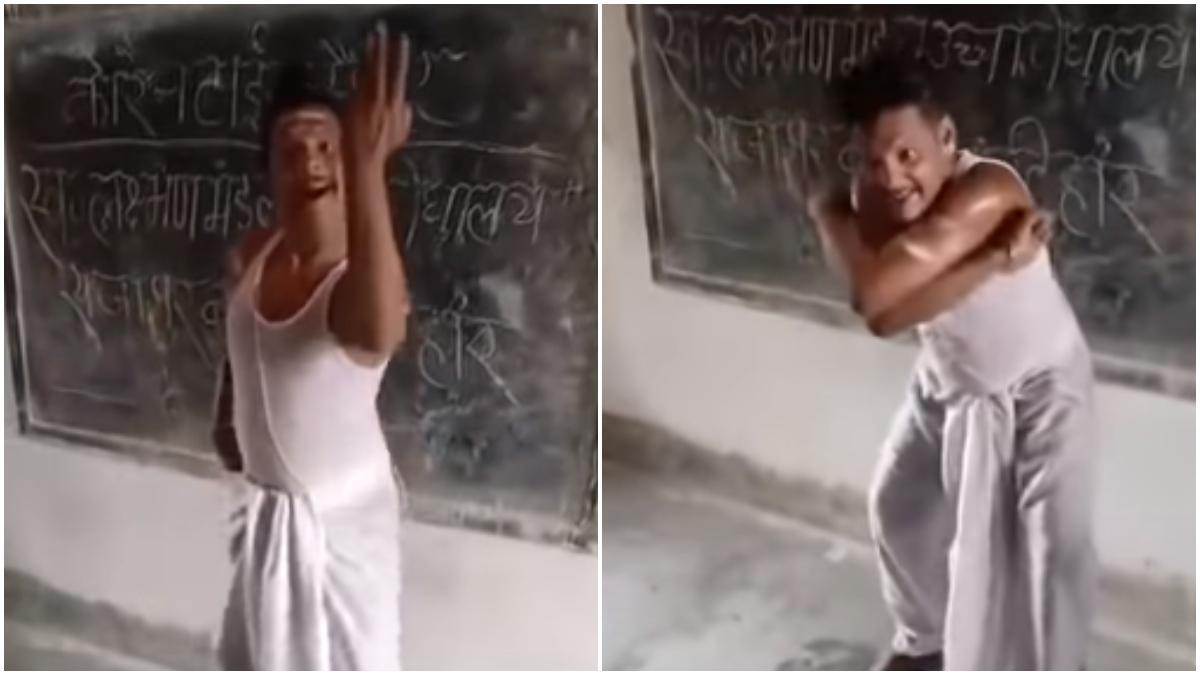 Man dances to Ek Chatur Naar at Bihar quarantine centre to lift spirits. Viral video 