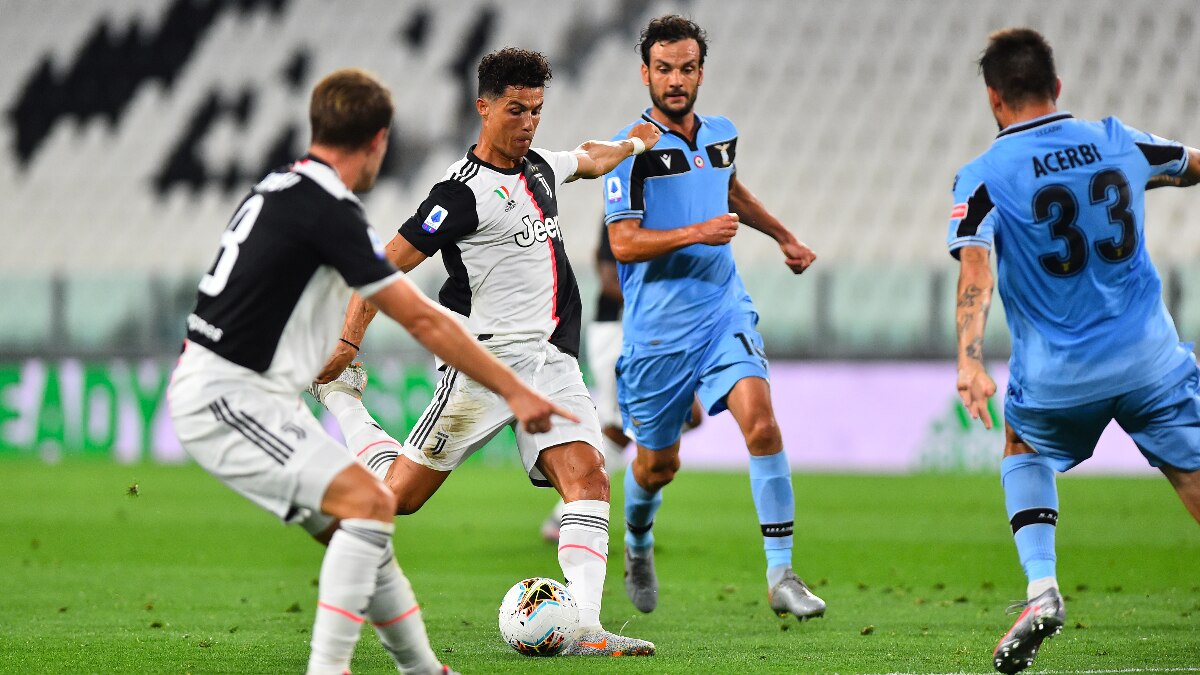Cristiano Ronaldo Brace Vs Lazio Puts Juventus On Brink Of 9th Successive Serie A Title Sports News
