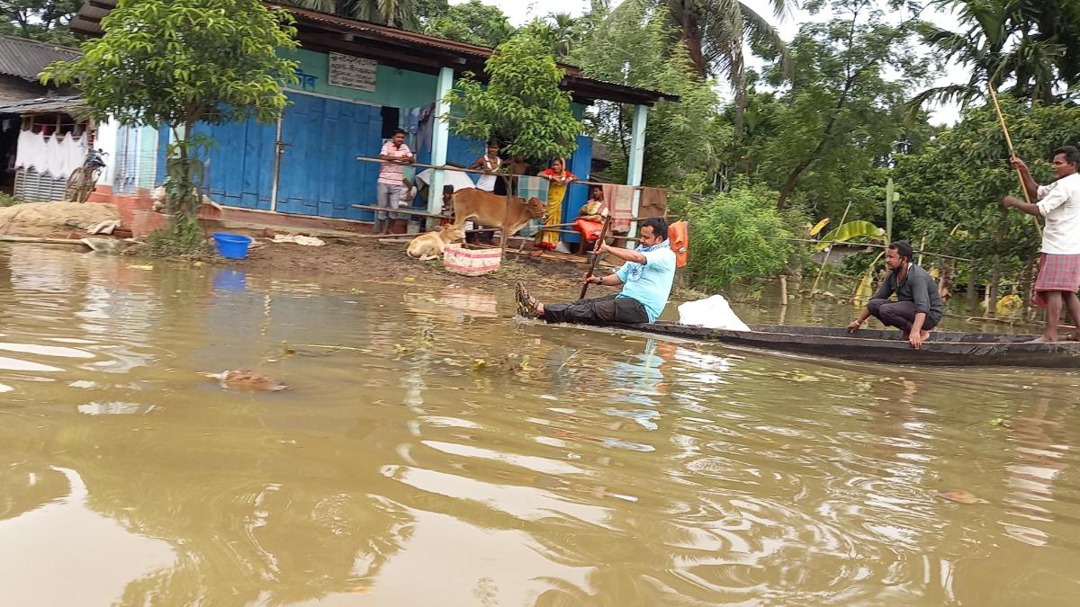 Assam Flood Situation Worsens People In Morigaon Forced To Live On 