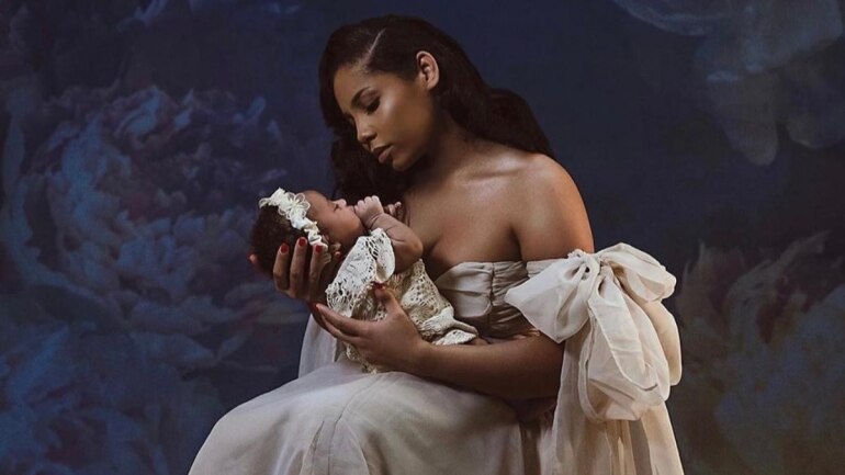 Usain Bolt and girlfriend Kasi Bennett welcome daughter named Olympia Lightning Bolt. (@usainbolt Photo)
