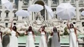 Women protest against lockdown. Photo: Reuters Women protest against lockdown. Photo: Reuters