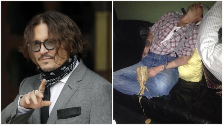 Amber Heard Case Johnny Depp S Photo With Ice Cream Spilled Over Him Emerges In Court Movies News