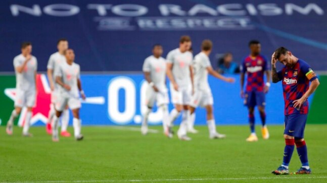 Barcelona manager Quique Setien says 'too soon' to be talking about his future after Champions League exit