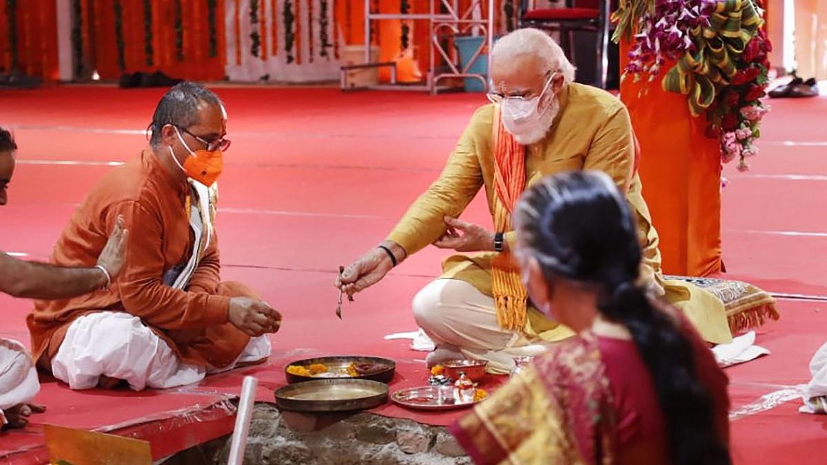 With Jai Siya Ram, PM Modi departs from Jai Shri Ram chant at bhoomi pujan