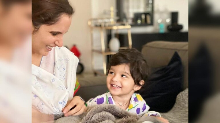 sania mirza shares cute picture with son izhaan perfect mornings with my love lifestyle news