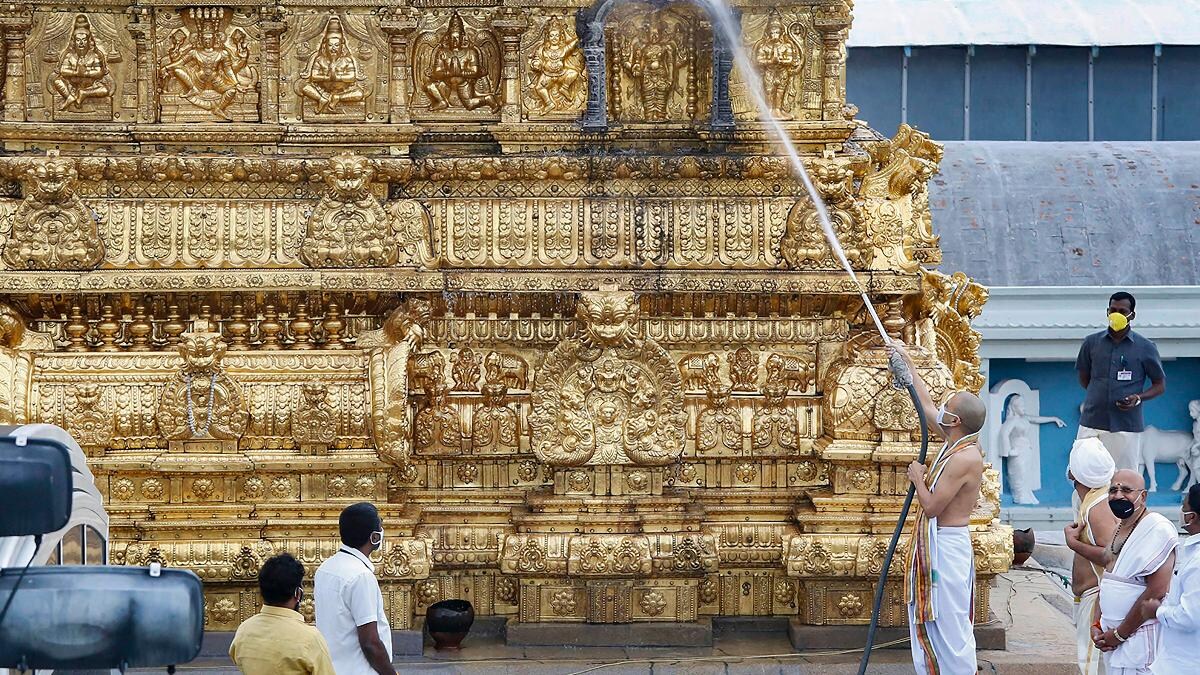 Security Beefed At Tirupati Other Temples In Andhra After Antarvedi Chariot Fire India News Security Beefed At Tirupati Other Temples In Andhra After Antarvedi Chariot Fire India News