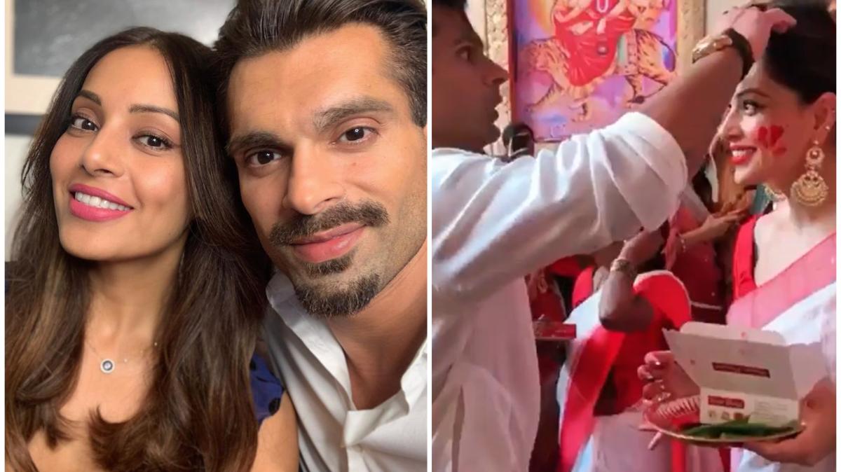 Bipasha Basu misses shindoor khela and Durga Puja with hubby Karan Singh Grover. Watch video