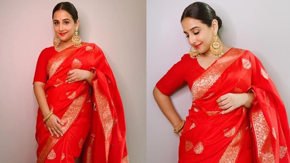 Kangana Ranaut's apsara look: A vision in tangerine Banarasi saree –  News9Live