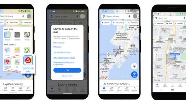 Google Maps revamps Covid layer feature to show all-time detected cases, resources from authorities, live crowd in public transport