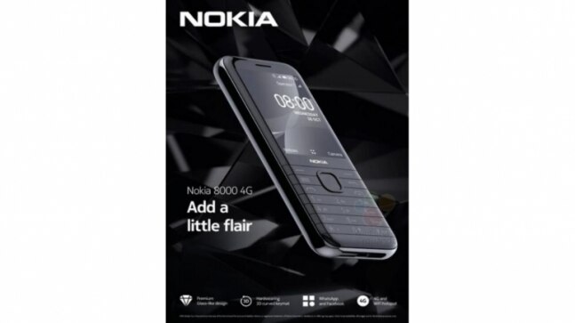 Nokia 8000 4G leaked poster reveals full look, key ...