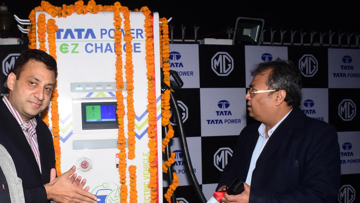 MG Motor India, Tata Power inaugurate maiden 60kW superfast EV charging station in Lucknow