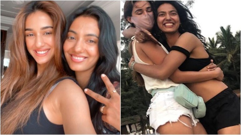 Disha Patani is all smiles as she hangs out with sister Khusbhoo. See