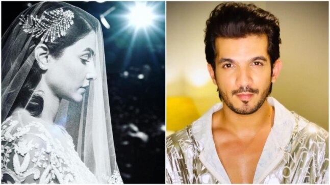 Hina Khan looks mesmerising in bridalwear. Arjun Bijlani hearts it - Vimarsana News