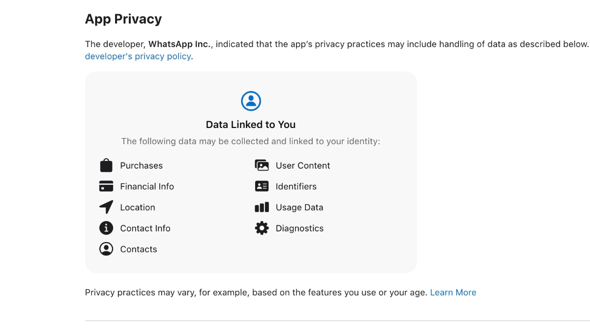 When You Use Whatsapp This Is Data It Collects And Records For User Tracking According To Apple App Store Technology News When You Use Whatsapp This Is Data It Collects And Records For User Tracking According To Apple App Store Technology News