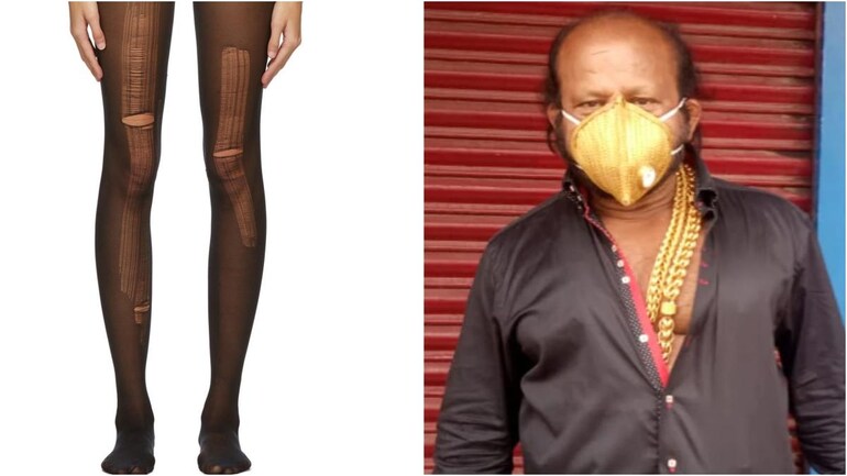 10 Bizarre Fashion Trends Of 2020 Distressed Stockings To Gold Face Masks Lifestyle News Weird Internet Trends 2022