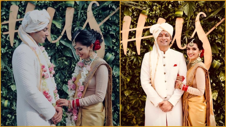 Shirin Sewani with husband Udayan Sachan.