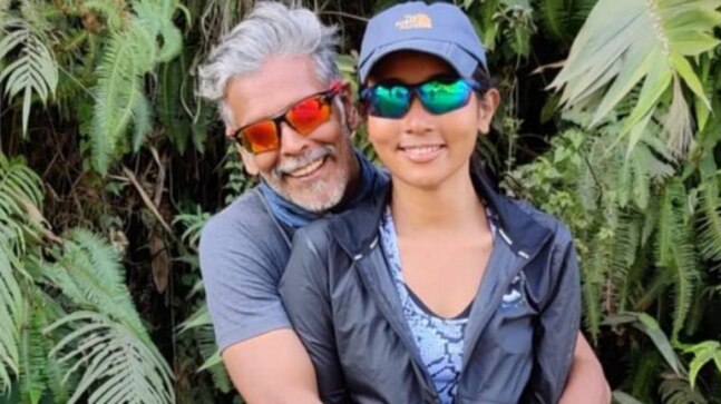 Milind Soman hugs wife Ankita Konwar in adorable Instagram pic as he wishes New Year - Vimarsana News