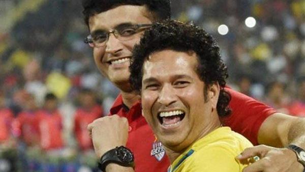 Indian cricket legends Sourav Ganguly and Sachin Tendulkar. (PTI Image)