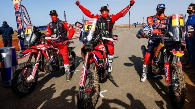 Dakar rally 2021, Moto category: Honda's Kevin Benavides wins; Ricky Brabec takes second place in overall rankings - Vimarsana News