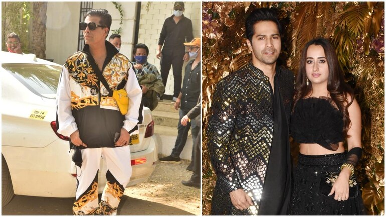 Varun Dhawan-Natasha Dalal wedding: Karan Johar arrives at Alibaug for big day - Movies News