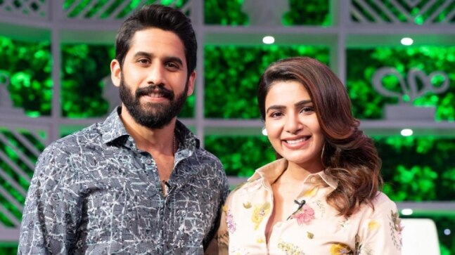 Samantha interviews husband Naga Chaitanya for her talk show Sam Jam. Viral pics - Vimarsana News