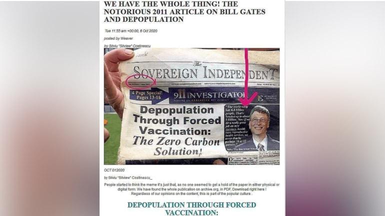 Bill Gates Vaccines And Population Control Make For Infectious Conspiracy Theory Fact Check News Bill Gates Vaccines And Population Control Make For Infectious Conspiracy Theory Fact Check News