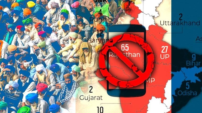 More than 400 internet lockdowns in last 4 years in India; average cost of  each shutdown Rs 2 crore/hour - DIU News