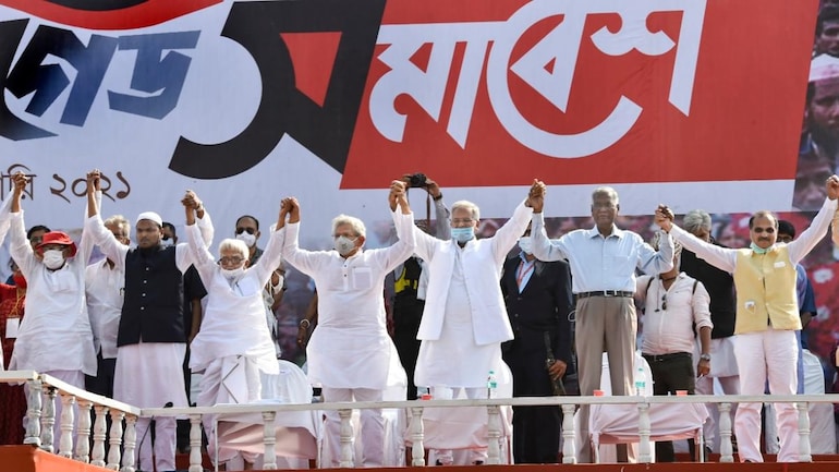 Congress-Left-ISF hold mega rally in Kolkata but cracks visible for all to see Congress-Left-ISF hold mega rally in Kolkata but cracks visible for all to see