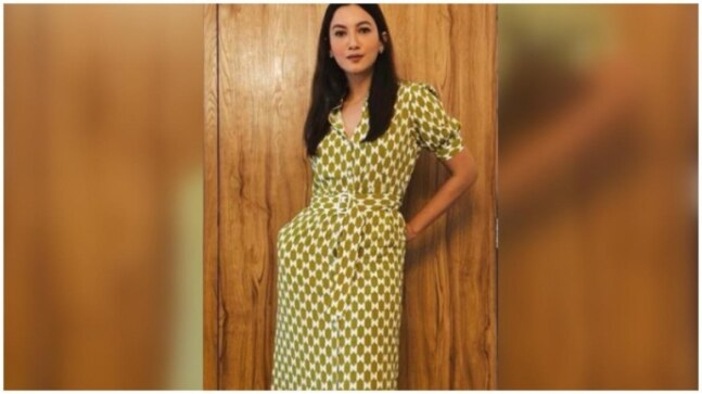 Gauahar Khan ups the style quotient in Rs 4k belted patterned dress - Vimarsana News