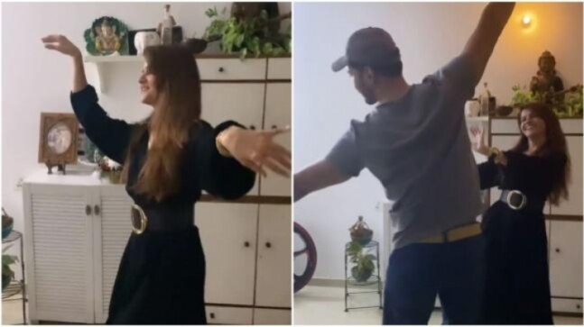 Rubina Dilaik and Abhinav Shukla celebrate Bigg Boss 14 win with Nati dance - Vimarsana News
