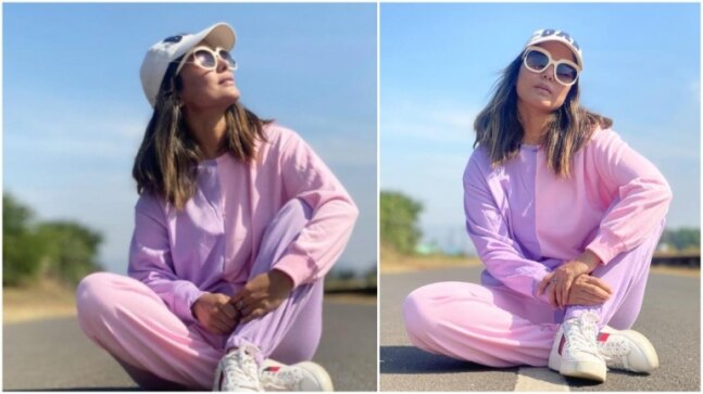 Hina Khan shows her passion for purple in new outfit. See pics - Vimarsana News