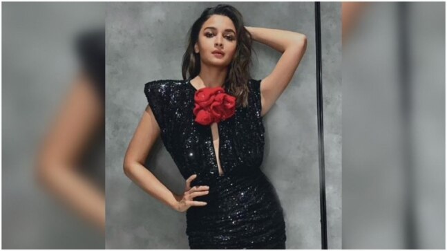 Alia Bhatt in Rs 1.8 lakh sequinned mini dress glams up for her birthday party. See pics