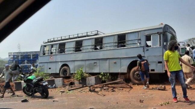 Thane Air Force station bus with 24 onboard meets with accident in Mumbai