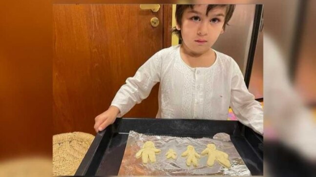 Taimur Ali Khan makes family portrait from cookie dough. Kareena is impressed