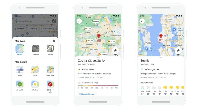 Google Maps Getting New Ai Features In Refresh Users In India To Get Air Quality Info While Navigating Technology News Google Maps New Features