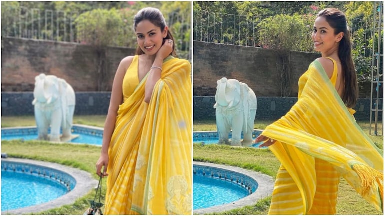 Mira Rajput Is Ethereal In Rs 35k Yellow Saree At Friend S Wedding See Pics Lifestyle News Mira Rajput Is Ethereal In Rs 35k Yellow Saree At Friend S Wedding See Pics Lifestyle News