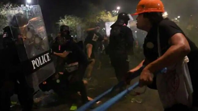 Dozens of Thai protesters injured after rally near king's palace