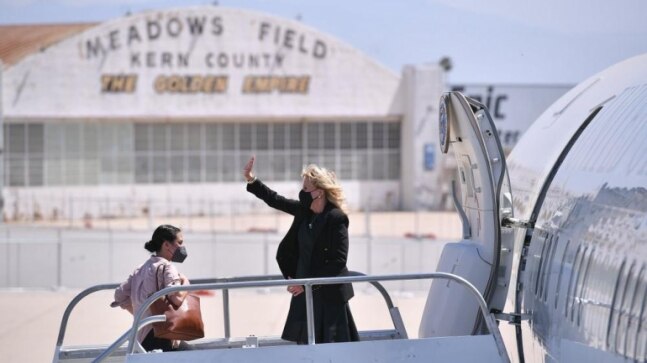 'April Fool': Jill Biden disguises as flight attendant to prank staff, reporters