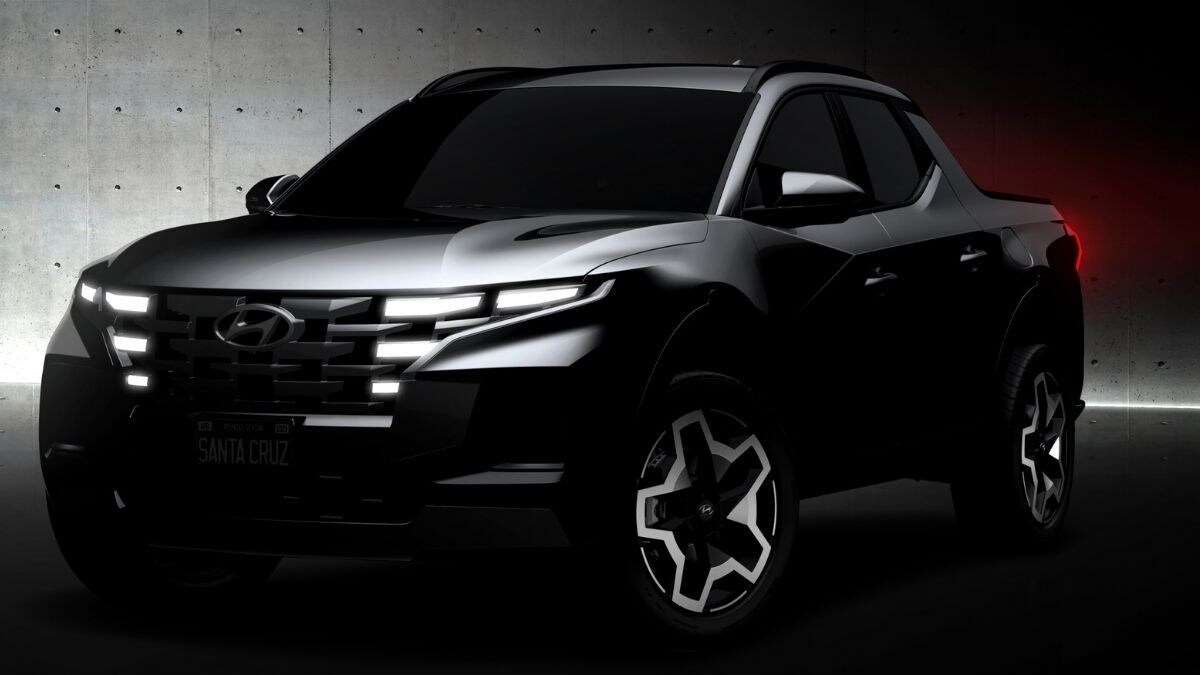 2022 Hyundai Santa Cruz Pick Up Truck Revealed In Design Sketches Auto News Sante Fe Events April 2022