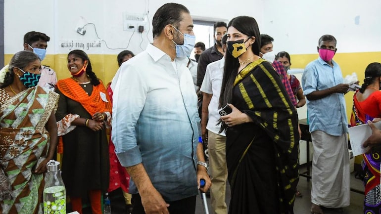 BJP seeks criminal case against Kamal Haasan's daughter Shruti for 'trespassing in polling booth' - Elections News