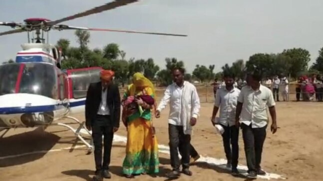Rajasthan family hires helicopter to bring first girl born in 35 years home