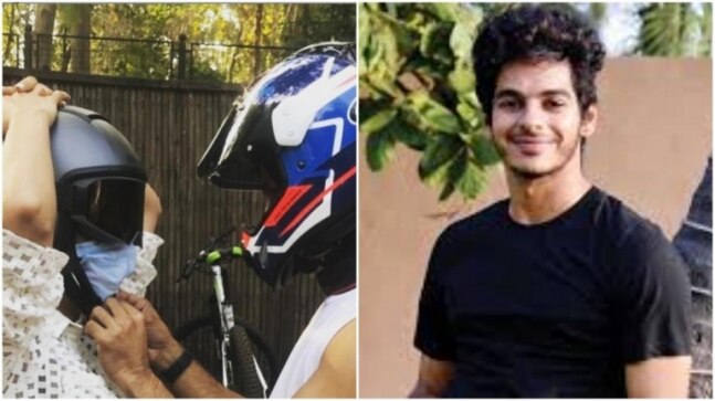 Shahid Kapoor and Mira Rajput twin in helmets. Ishaan Khatter reacts