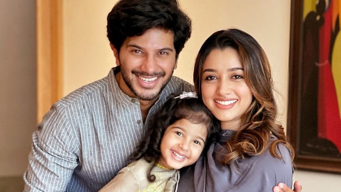 Dulquer Salmaan, wife Amal and daughter Maryam celebrate Eid at home. See  pic - India Today