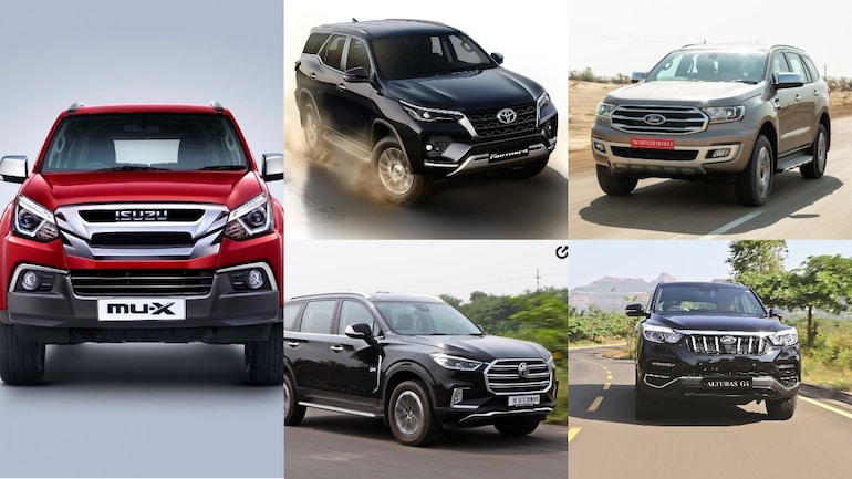 New Isuzu Mu X Vs Toyota Fortuner Vs Ford Endeavour Vs Mg Gloster Vs Mahindra Alturas G4 Prices Compared Auto News