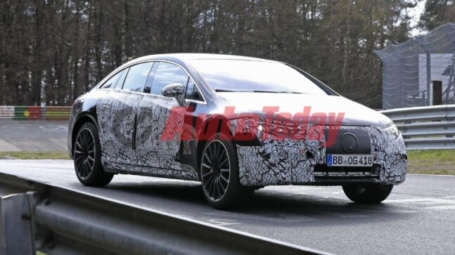 Mercedes-AMG EQS spotted at the Nürburgring