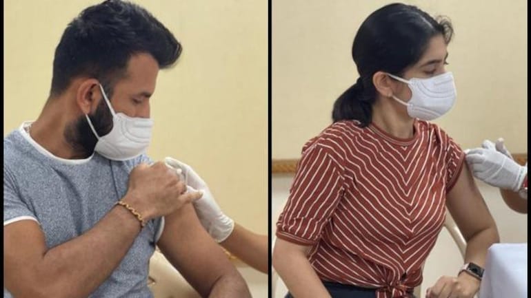 विराट कोहली और ईशांत शर्मा के बाद, चेतेश्वर पुजारा कोविड -19 के खिलाफ टीका लगाया जाता है